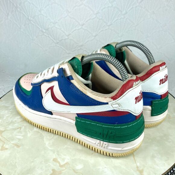 Nike Air Force 1 Sneakers Womens 7.5 Shadow Mystic Navy Athletic Streetwear Shoe - Picture 8 of 13